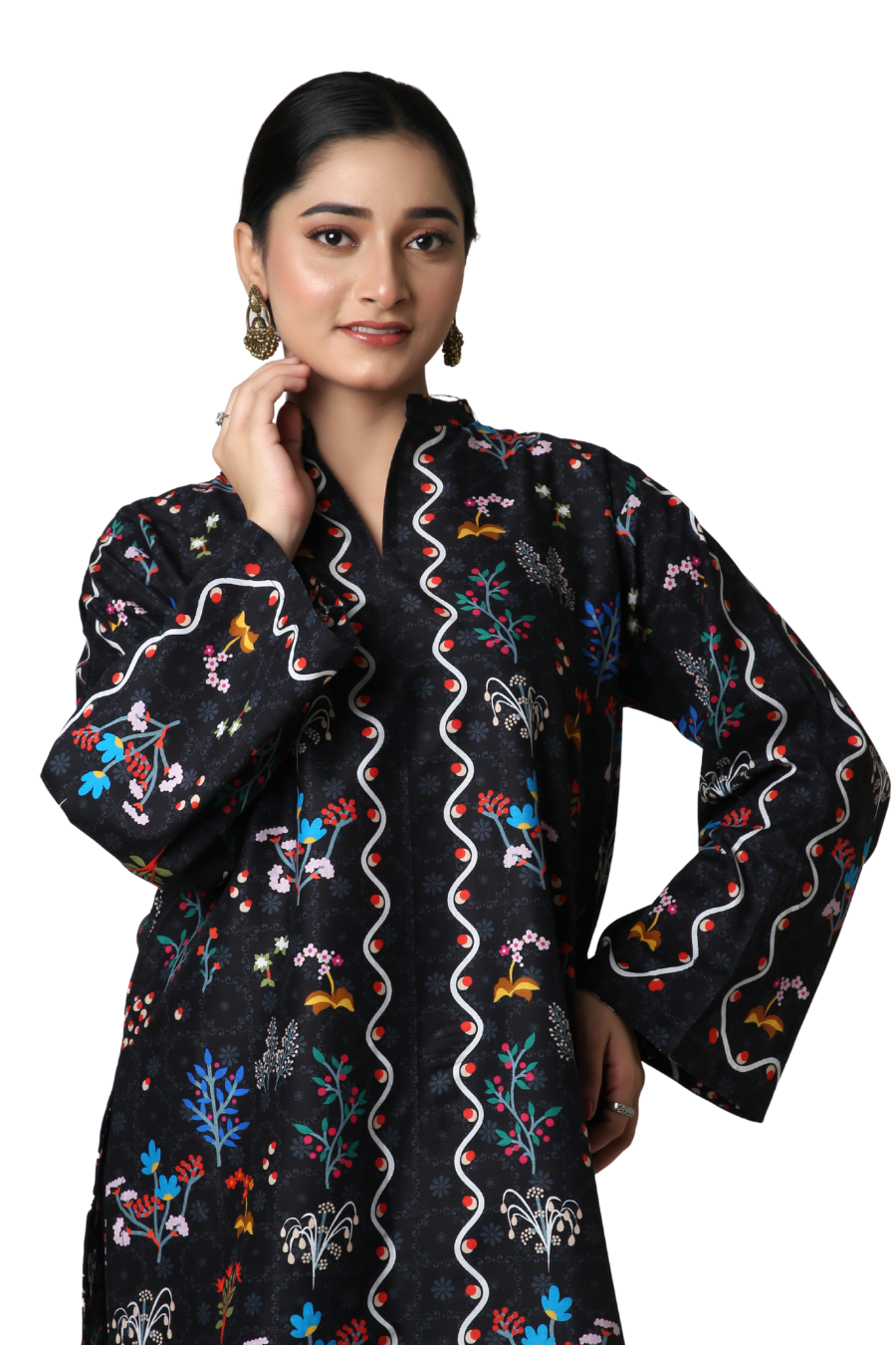 Midnight Bloom - Black Floral Printed Co-ord Set