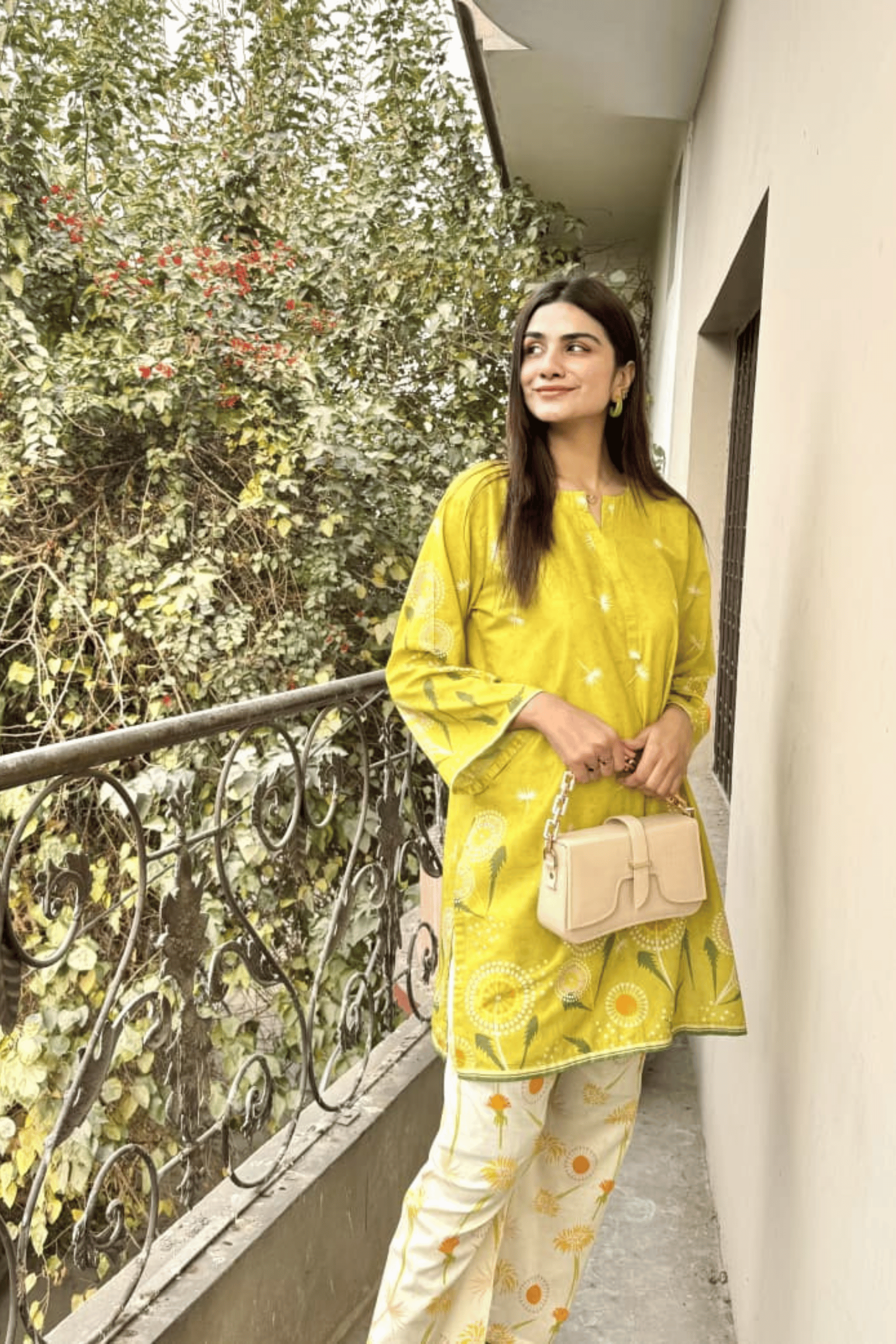 Sunshine Dandelion - Lime Yellow Printed Co-ord Set