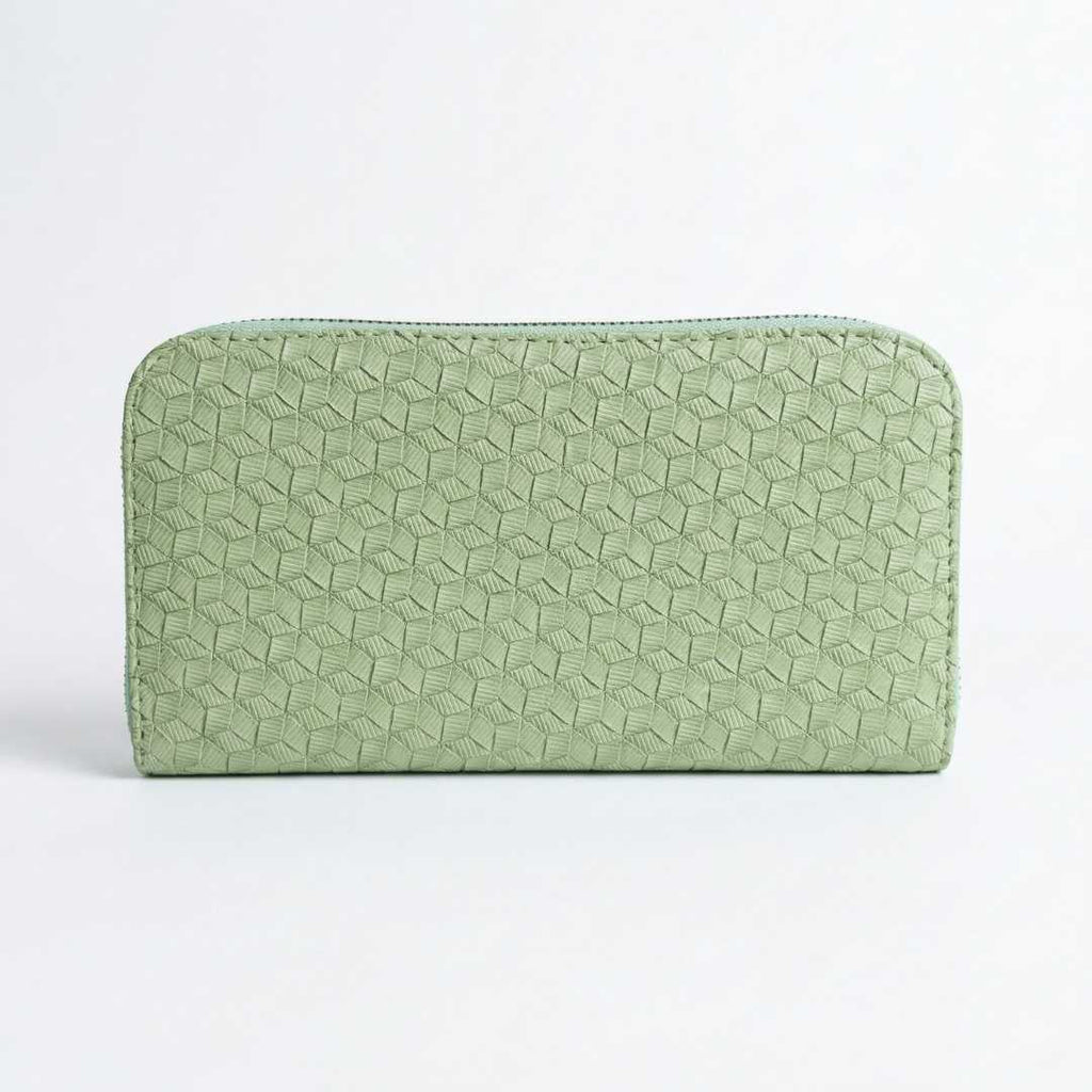 Ryndra Grid Wallet — Green