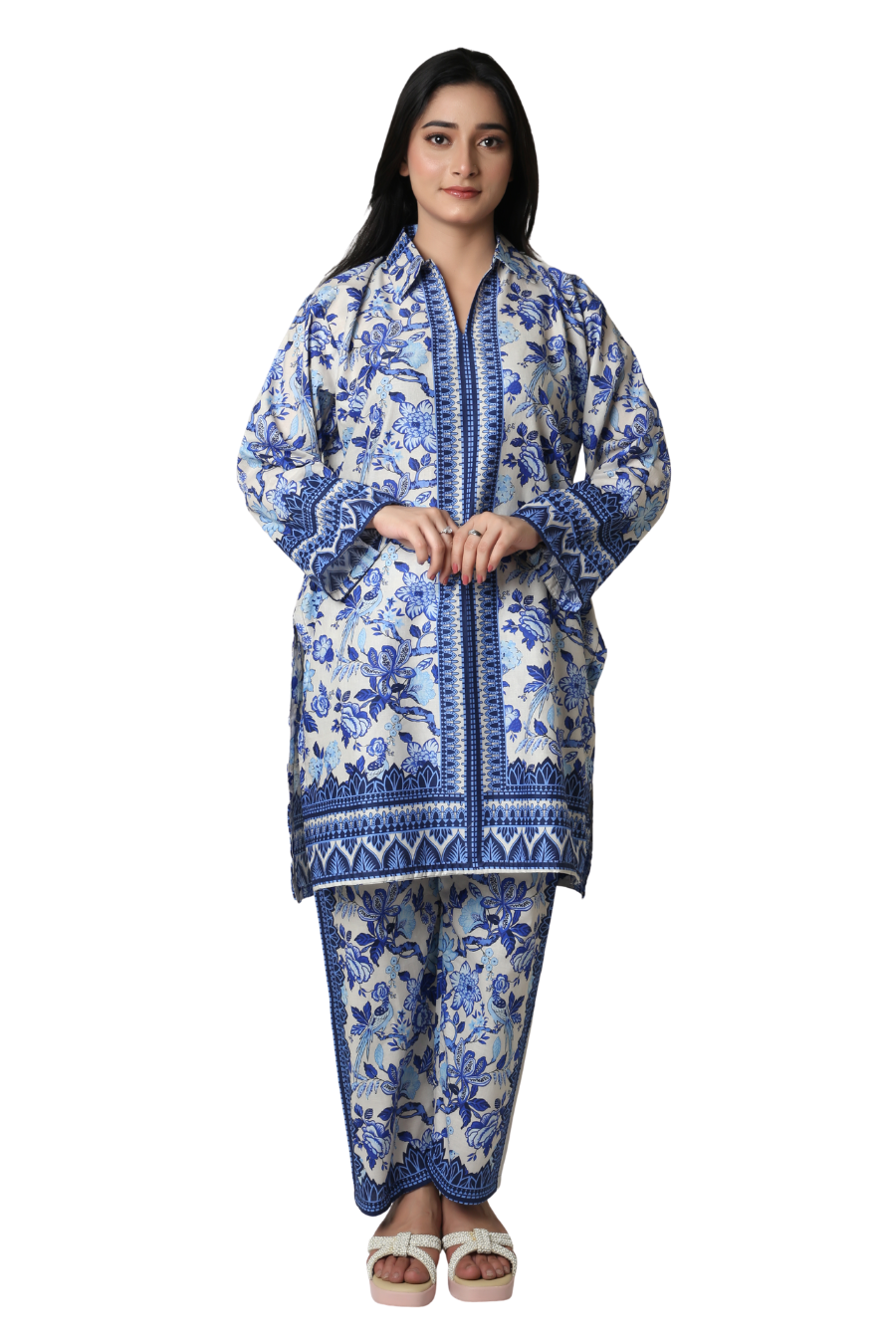 Sapphire Porcelain - Blue & White Floral Co-ord Set