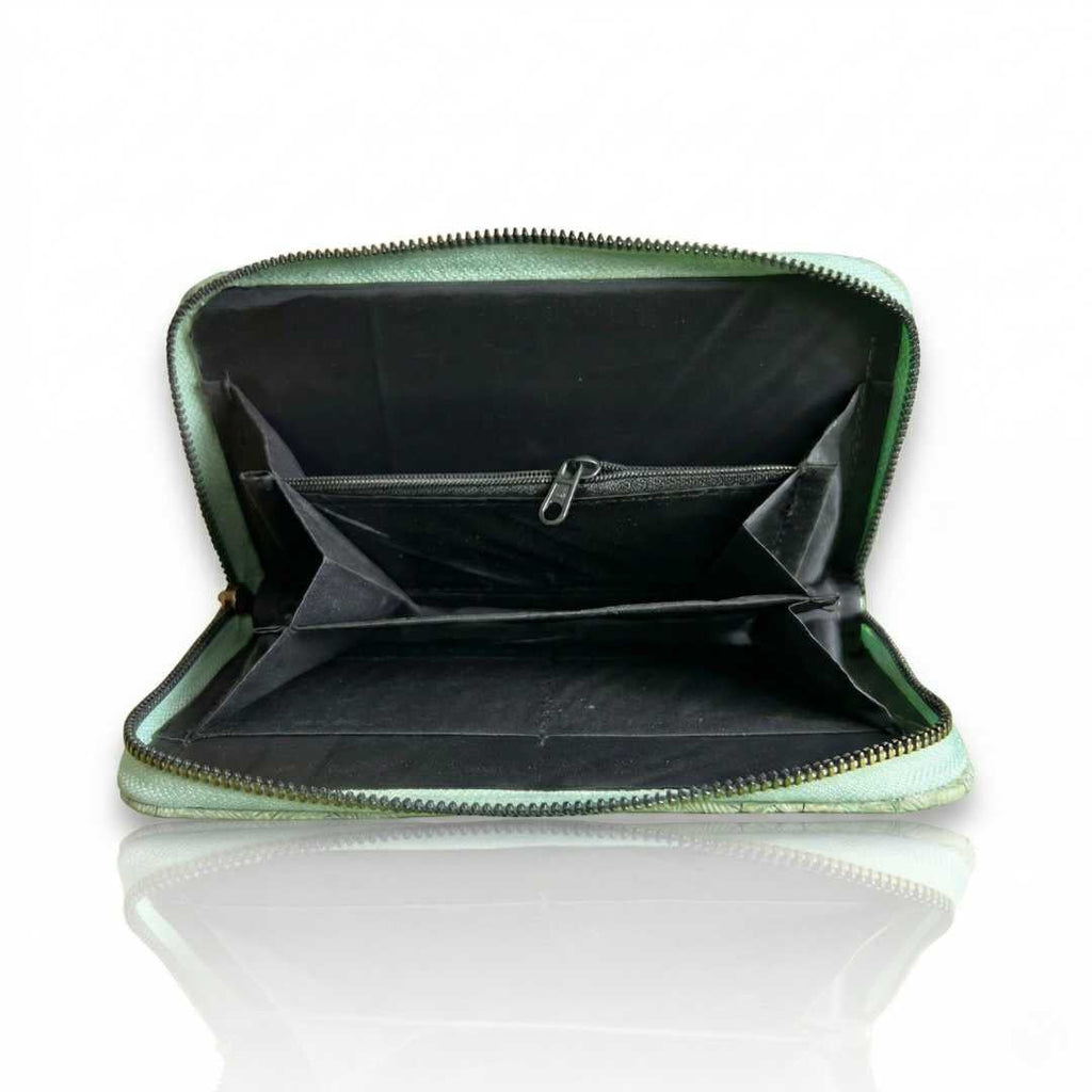 Ryndra Grid Wallet — Green