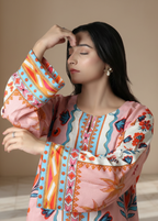 Coral Reef Bloom printed  Co-ord Set
