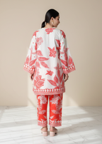 Red Floral Printed ( Co-ord Set)