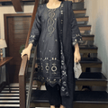 Amber Black – Embroidery Chikankari 3-Piece