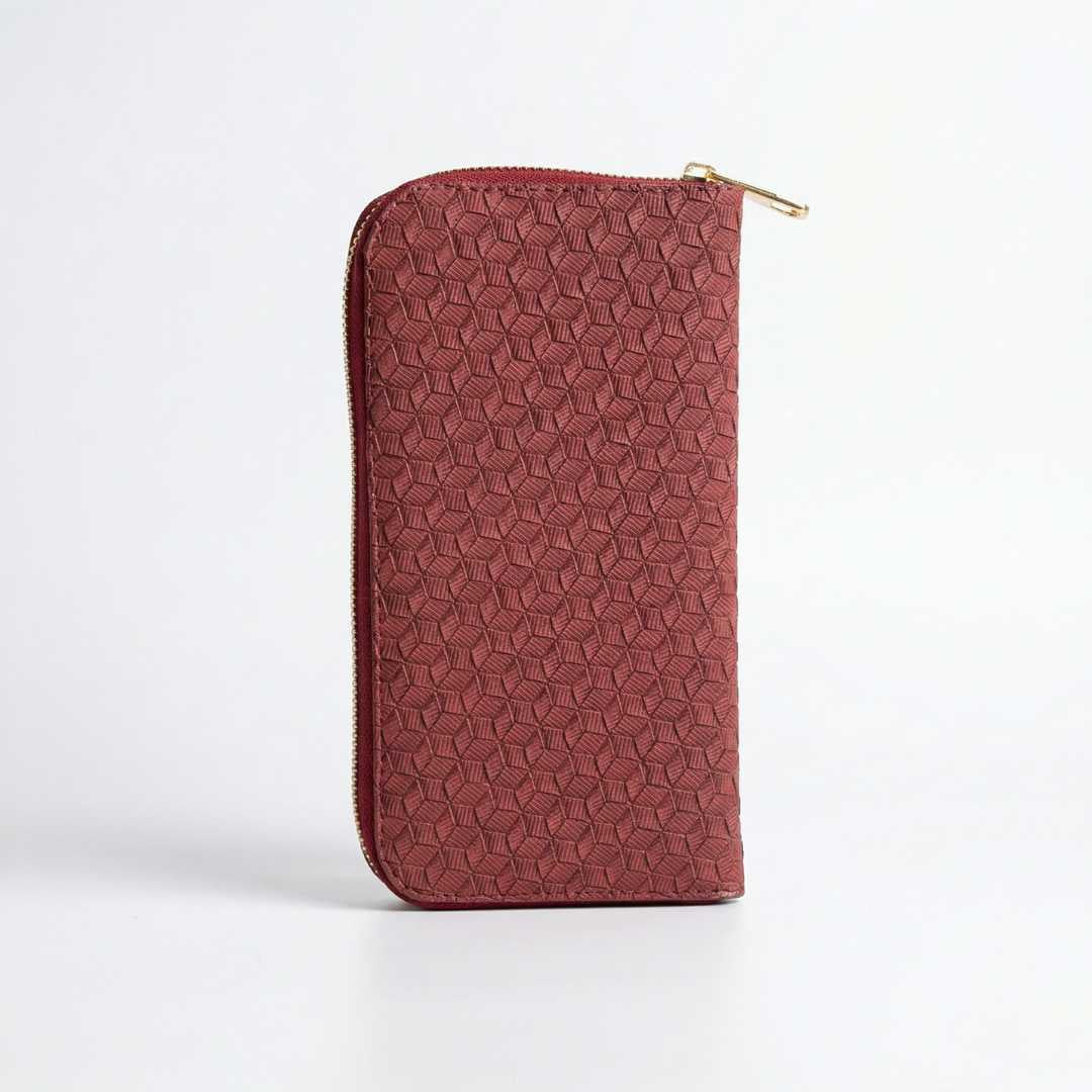 Floral Wallet Maroon