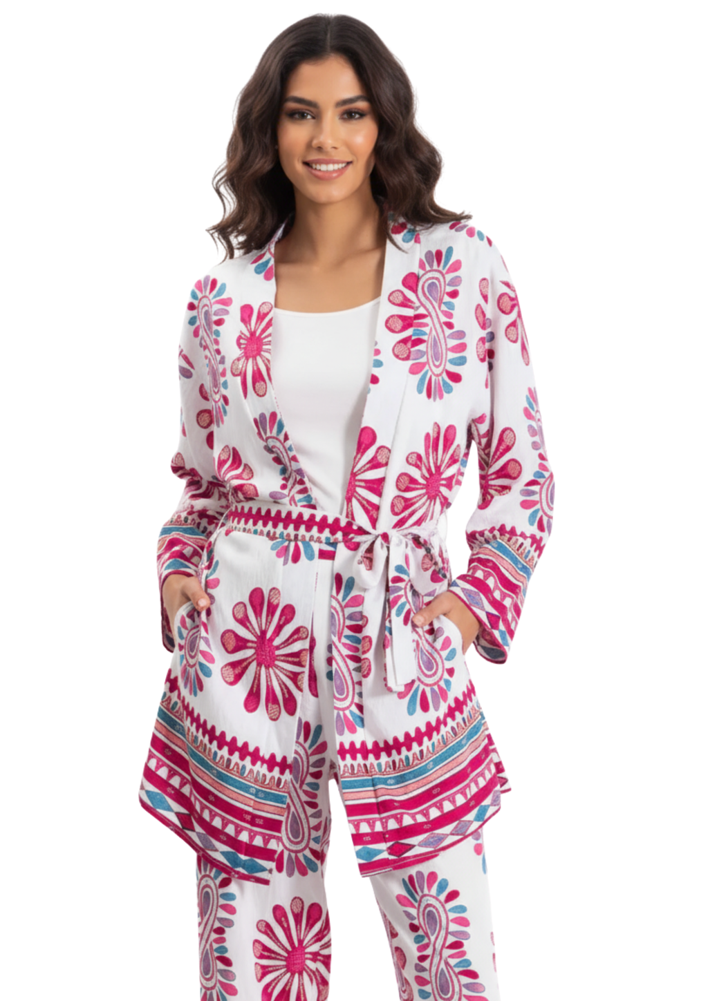 The Vibrant Kimono Co-ord