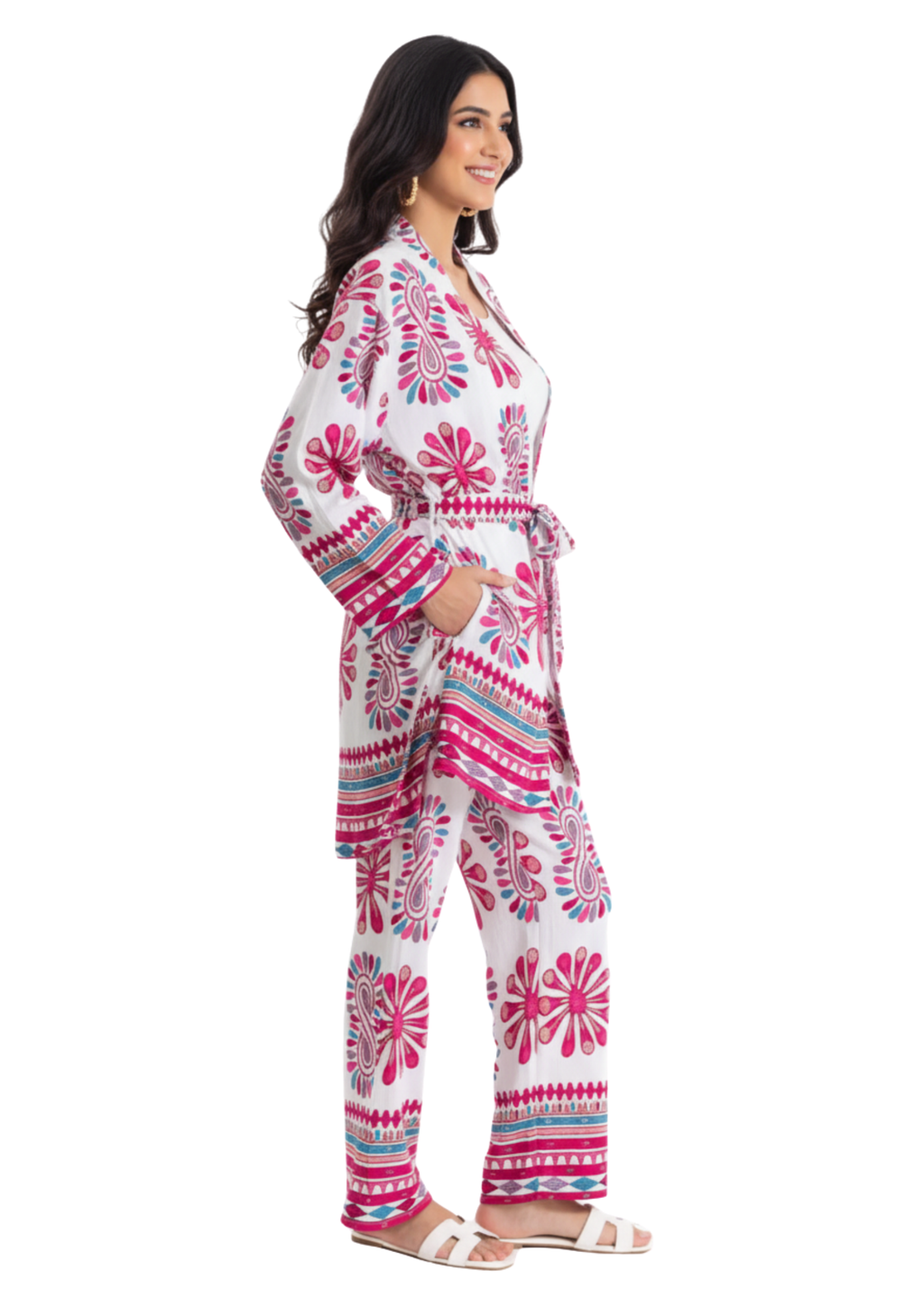 The Vibrant Kimono Co-ord