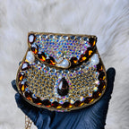 Gold Ruby Kundan Clutch — Ryndra
