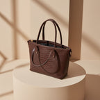 Ryndra Onyx Tote — Dark Brown