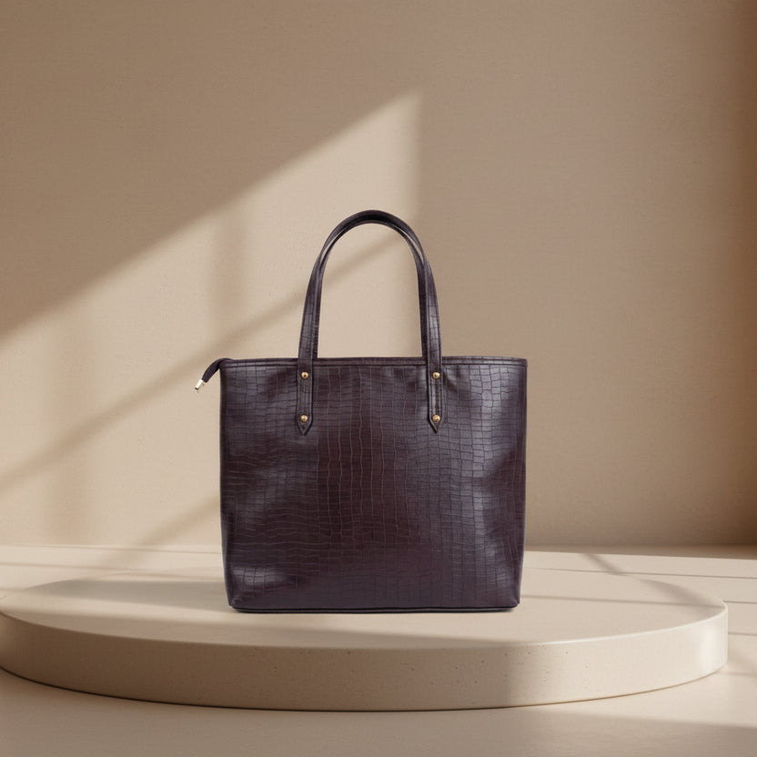 THE MIDNIGHT D BROWN TOTE