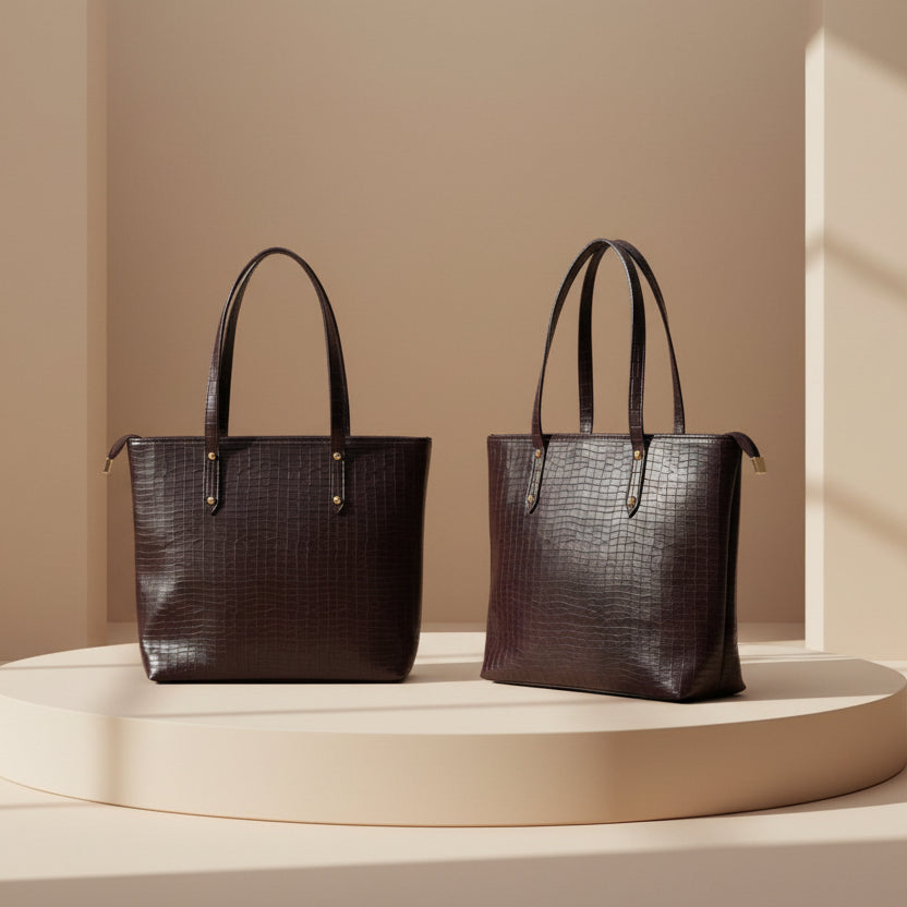 THE MIDNIGHT D BROWN TOTE