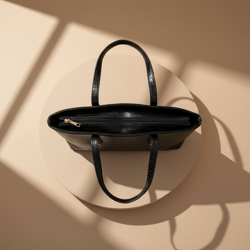THE MIDNIGHT BLACK TOTE