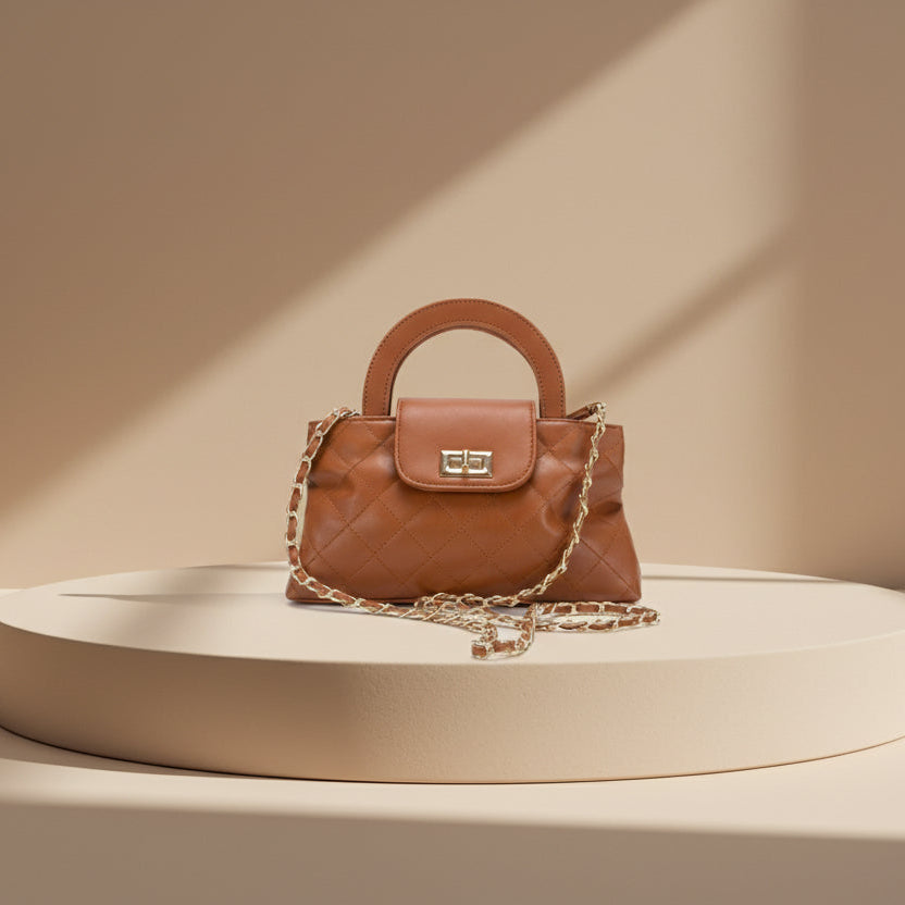 Ryndra Quill Crossbody — Brown