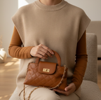 Ryndra Quill Crossbody — Brown