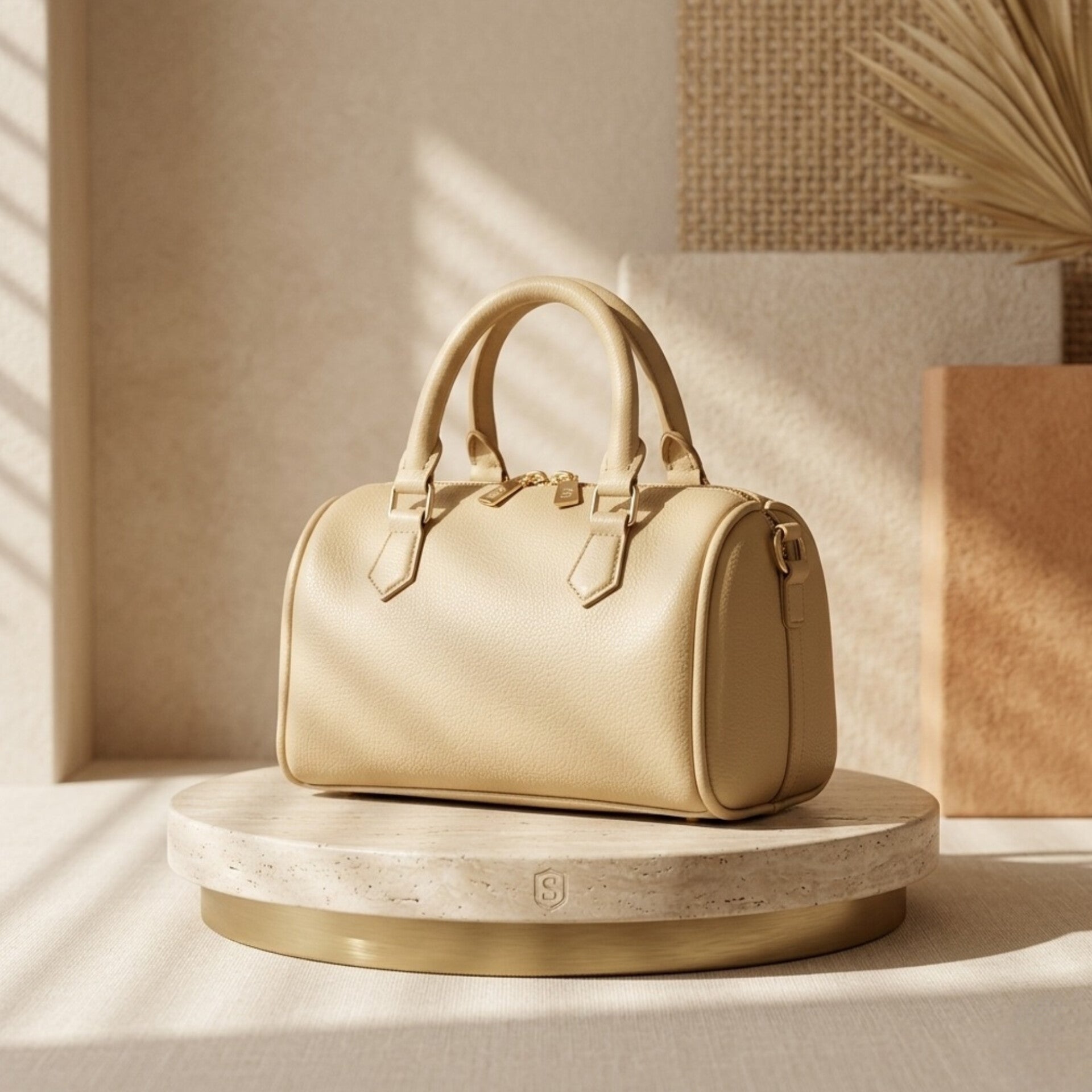 MINI DUFFLE FAWN BAG